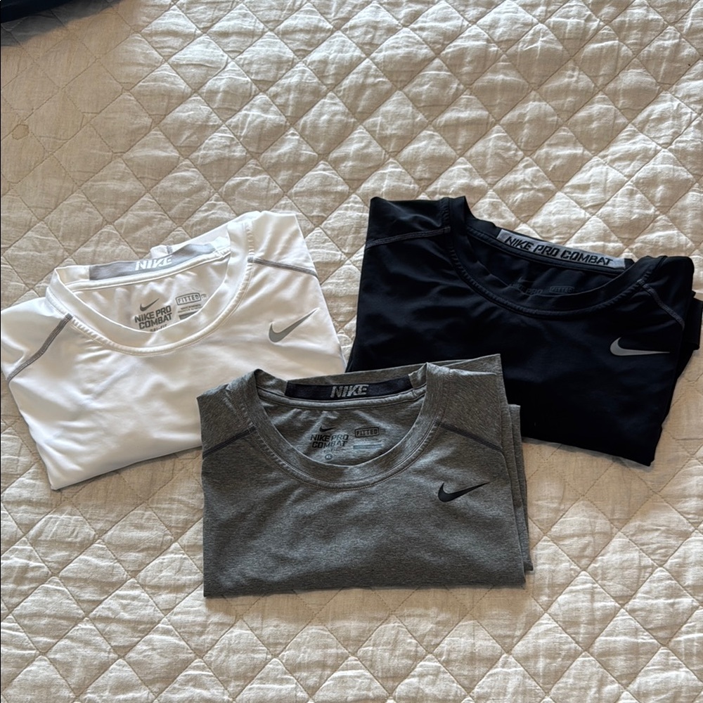Nike Dri-FIT T-Shirt Bundle - White, Black, Gray